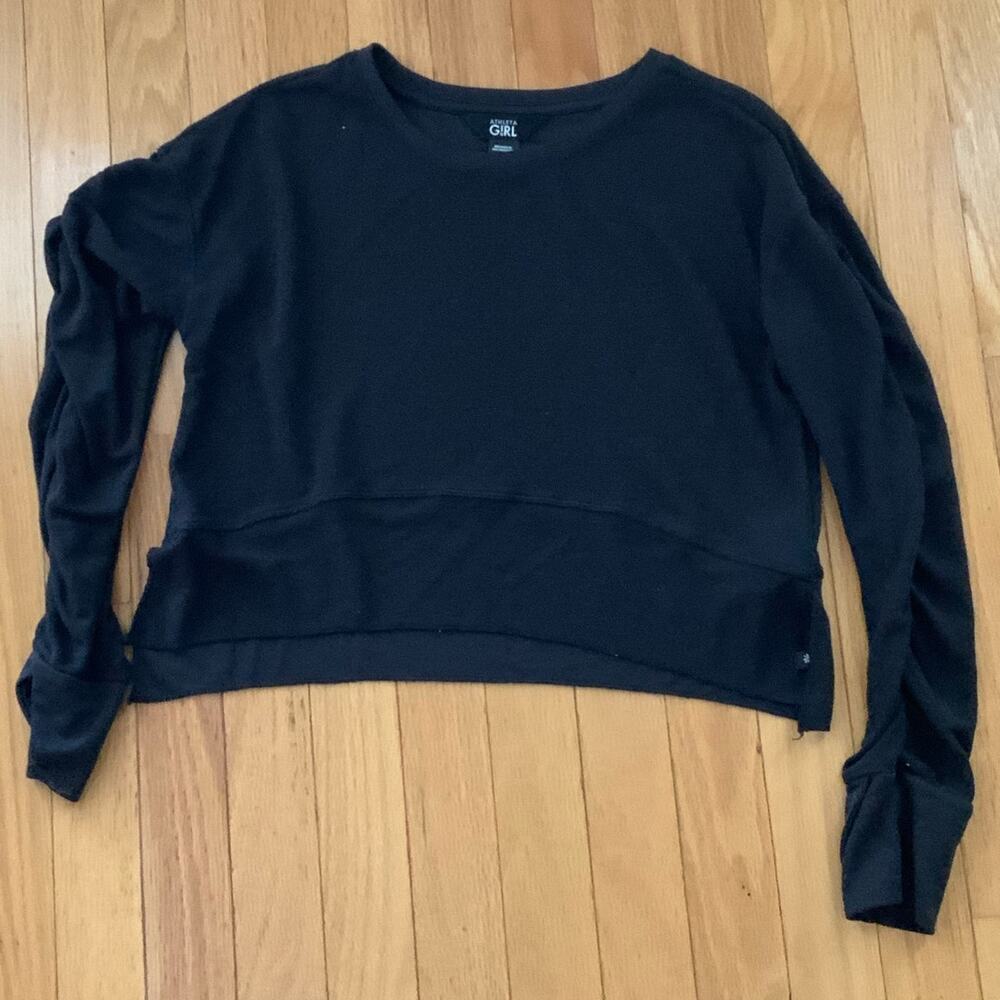 Athleta Girl Rouched arms Girls size medium 8/10